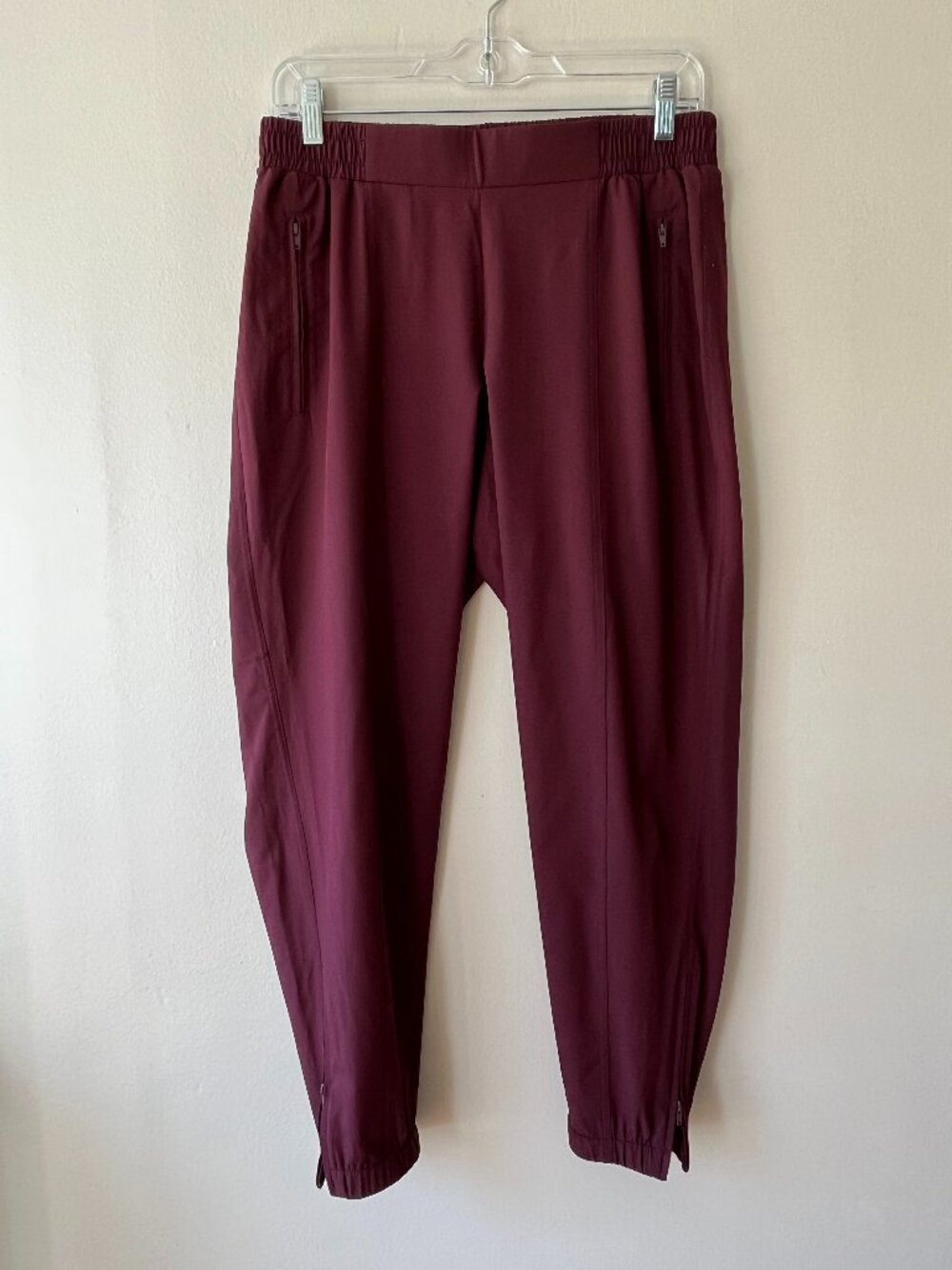 Old Navy Sz M Stretch Brooklyn Heights High Rise Jogger Pants Ankle Zipper - Picture 2 of 10